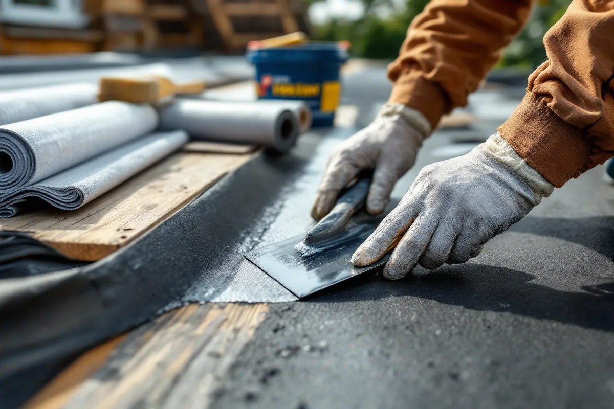 On-site detail photograph supporting EPDM vs GRP vs Felt: Best Flat Roof?